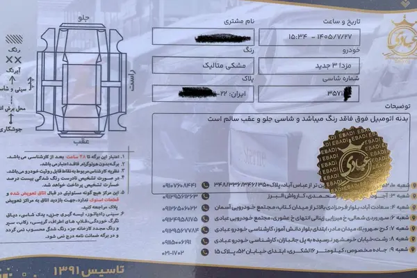 مزدا 3 وارداتی